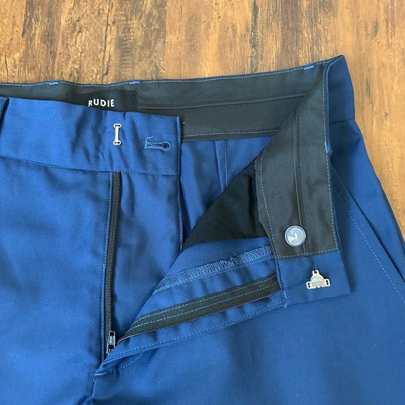 NWT RUDIE LONDON Mens Dress Pants in Navy - Picture 3 of 10